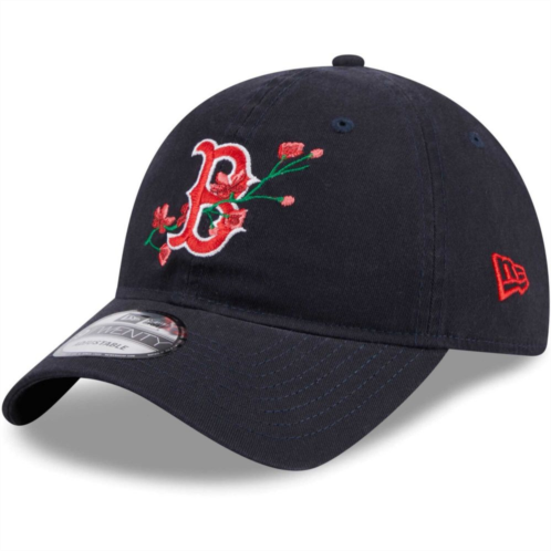 Womens New Era Navy Boston Red Sox Game Day Bloom Branch 9TWENTY Adjustable Hat
