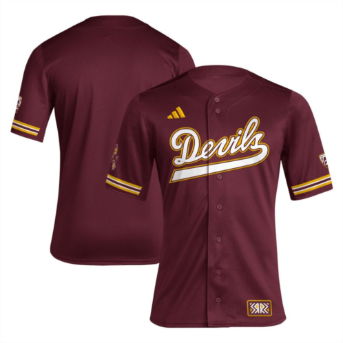 Unbranded Mens adidas Maroon Arizona State Sun Devils Reverse Retro Replica Baseball Jersey