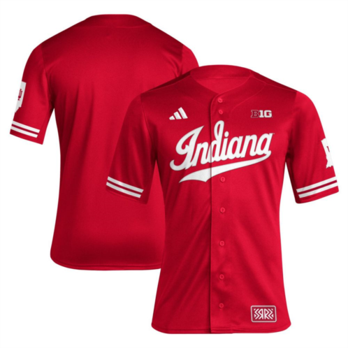 Unbranded Mens adidas Crimson Indiana Hoosiers Reverse Retro Replica Baseball Jersey