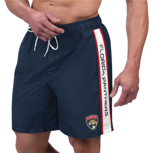 Mens G-III Sports by Carl Banks Navy Florida Panthers Streamline Volley Swim Trunks