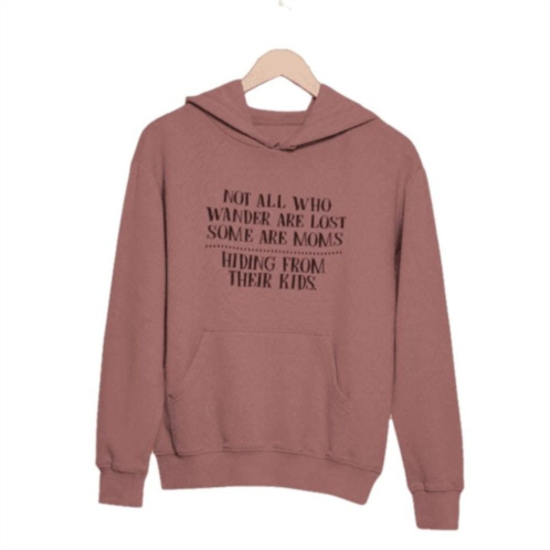 Merchmallow Womens Not All Who Wander Are Lost Mom Hoodie