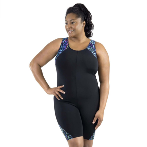 JunoActive QuikEnergy Sleek Fit Scoop Back One-piece Aquatard Swimsuit
