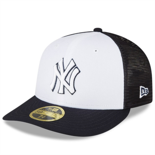 Mens New Era Navy/White New York Yankees 2023 On-Field Batting Practice Low Profile 59FIFTY Fitted Hat