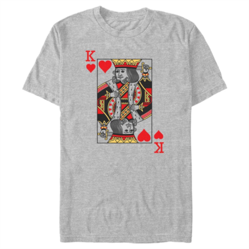 Unbranded Big & Tall King OF Hearts Card Graphic Tee