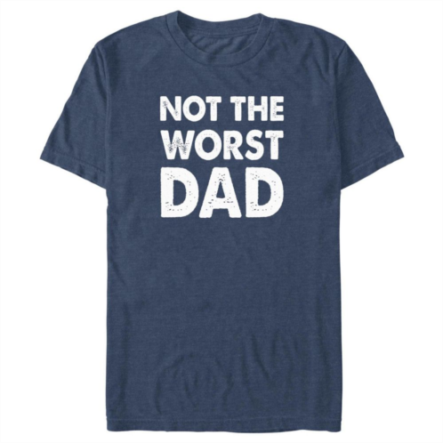 Unbranded Big & Tall Not The Worst Dad Graphic Tee