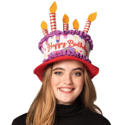 RIP Costumes Purple And Red Birthday Cake Hat Costume, Adult One Size