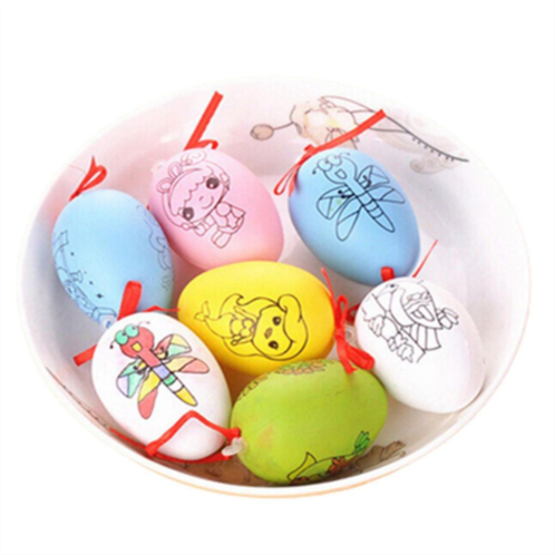 Department Store Childrens Creative Handmade Diy Easter Eggs - Cartoon Hand Painted Eggshell Toys - 4 Pack