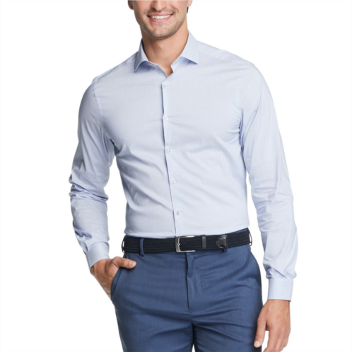 Mens Van Heusen Slim-Fit Stain Shield Spread-Collar Dress Shirt