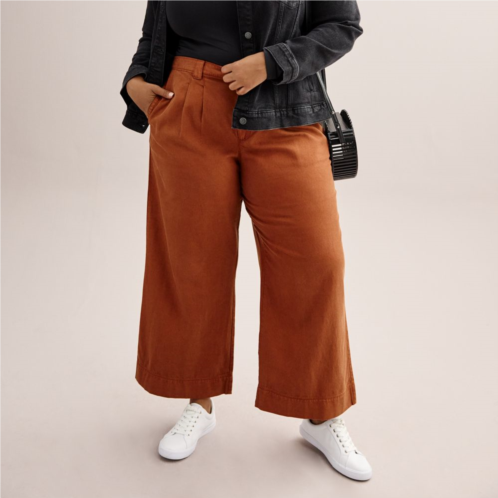 Plus Size Sonoma Goods For Life Pleated Wide Leg Pants