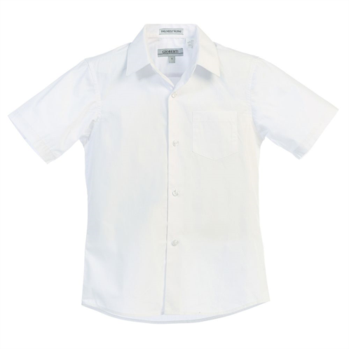 Gioberti Kids Short Sleeve Solid Dress Shirt