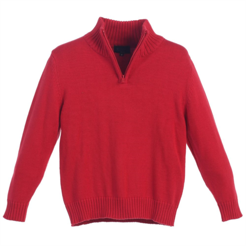 Gioberti Boys Knitted Half Zip 100% Cotton Sweater