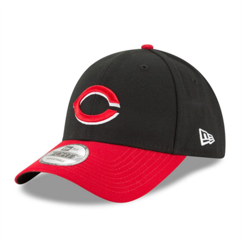 Mens New Era Black Cincinnati Reds Team League 9FORTY Adjustable Hat