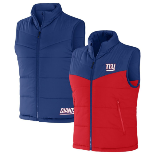 Mens NFL x Darius Rucker Collection by Fanatics Royal New York Giants Colorblocked Full-Zip Vest