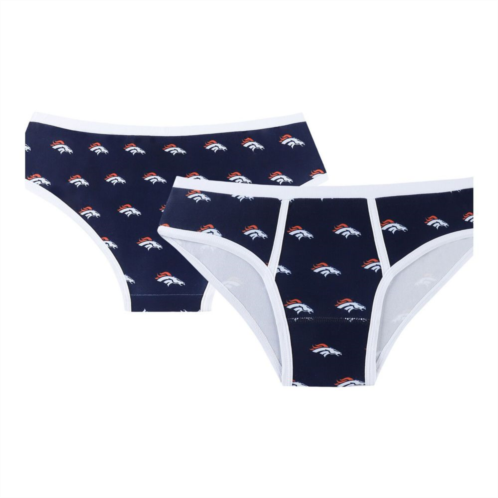 Unbranded Womens Concepts Sport Navy Denver Broncos Gauge Allover Print Knit Panties