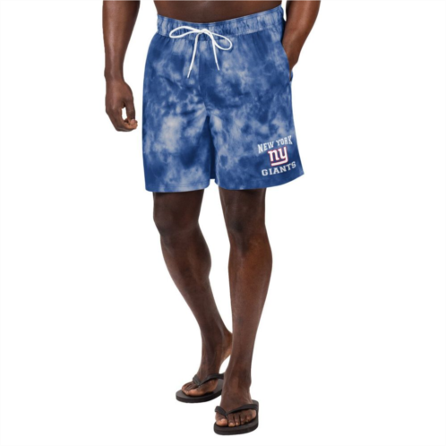 Mens G-III Sports by Carl Banks Royal New York Giants Change Up Volley Swim Trunks