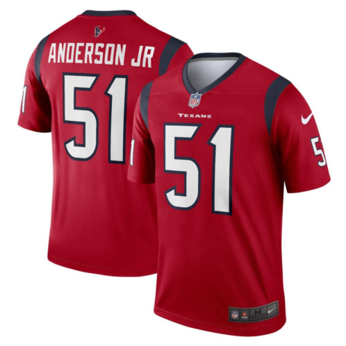 Nitro USA Mens Nike Will Anderson Jr. Red Houston Texans Legend Jersey