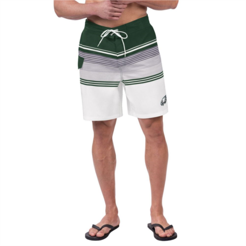 Mens G-III Sports by Carl Banks Midnight Green Philadelphia Eagles Jump Shot Volley Swim Trunks