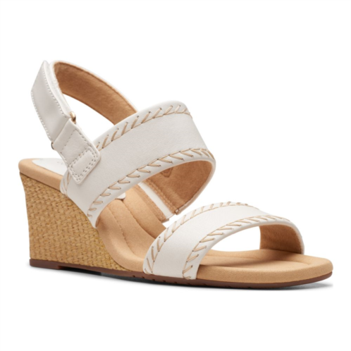 Clarks Kyarra Rose Womens Nubuck Wedge Sandals