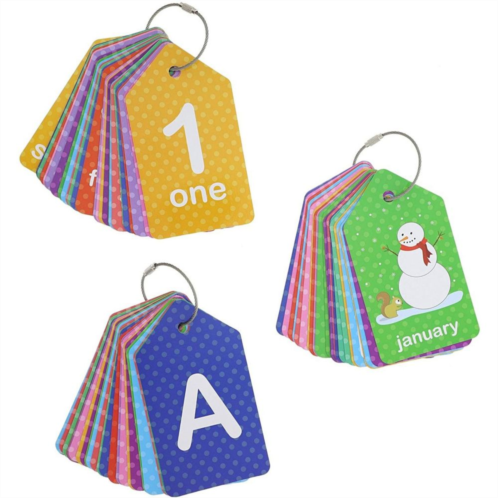 Bright Creations 3-pack First Words (alphabet & Numbers) Flash Cards For Infants And Preschoolers