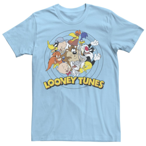 Licensed Character Mens Looney Tunes Tight Group Graphic Tee