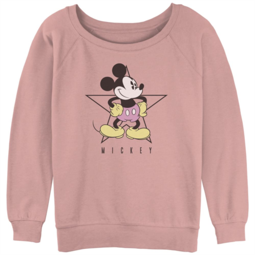 Disneys Mickey Mouse Star Pose Juniors Graphic Slouchy Terry