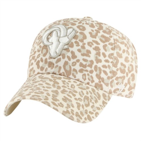 Unbranded Womens 47 Natural Los Angeles Rams Panthera Clean Up Adjustable Hat
