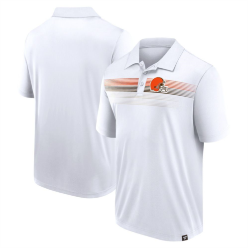 Unbranded Mens Fanatics Branded White Cleveland Browns Victory For Us Interlock Polo