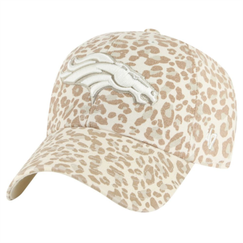 Unbranded Womens 47 Natural Denver Broncos Panthera Clean Up Adjustable Hat
