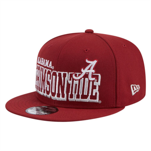 Mens New Era Crimson Alabama Crimson Tide Game Day 9FIFTY Snapback Hat