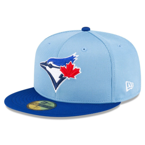 Mens New Era Light Blue Toronto Blue Jays 2024 Batting Practice 59FIFTY Fitted Hat