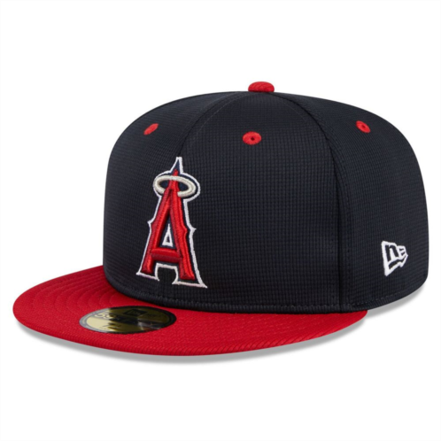 Mens New Era Navy Los Angeles Angels 2024 Batting Practice 59FIFTY Fitted Hat