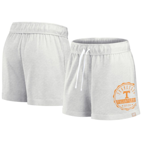 Unbranded Womens Fanatics Branded Oatmeal Tennessee Volunteers Win Badge Shorts