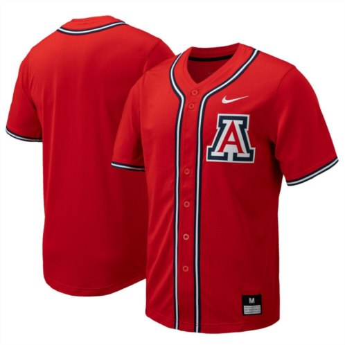Nitro USA Mens Nike Red Arizona Wildcats Replica Full-Button Baseball Jersey