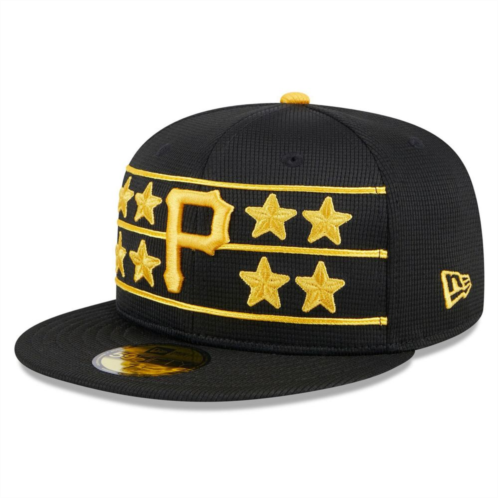 Mens New Era Black Pittsburgh Pirates 2024 Batting Practice 59FIFTY Fitted Hat