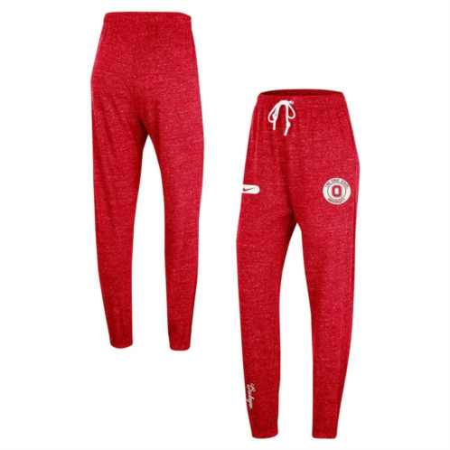 Nitro USA Womens Nike Scarlet Ohio State Buckeyes Gym Vintage Multi-Hit Jogger Pants