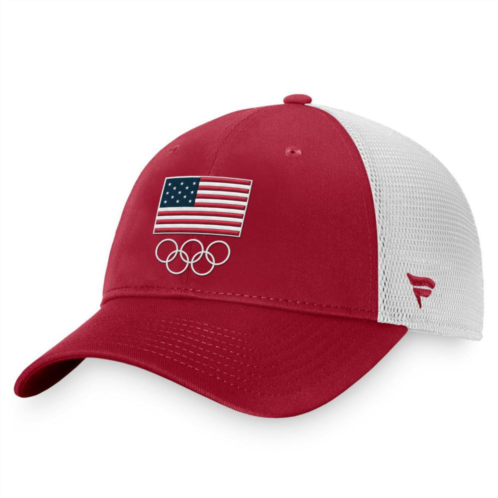 Unbranded Womens Fanatics Branded Red Team USA Adjustable Hat