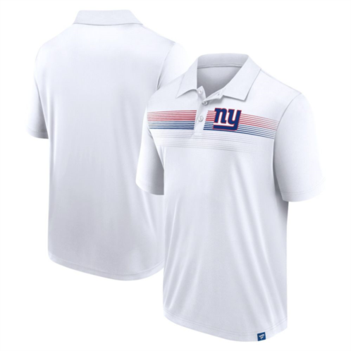 Unbranded Mens Fanatics Branded White New York Giants Victory For Us Interlock Polo