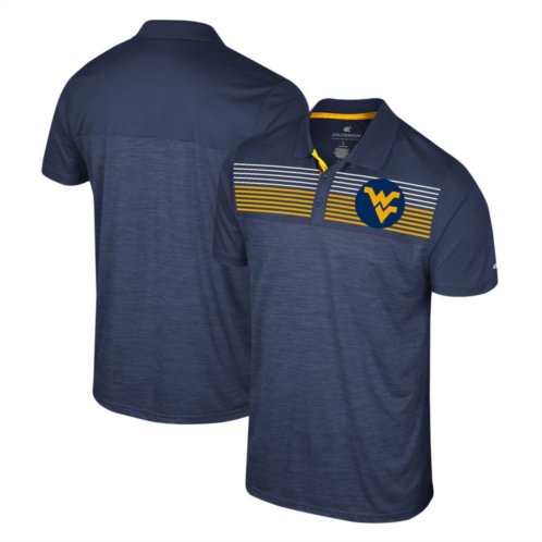 Mens Colosseum Navy West Virginia Mountaineers Big & Tall Langmore Polo