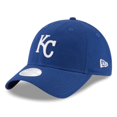 Womens New Era Royal Kansas City Royals Team Logo Core Classic 9TWENTY Adjustable Hat