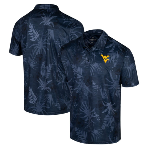 Mens Colosseum Navy West Virginia Mountaineers Big & Tall Palms Polo