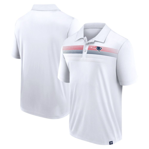 Unbranded Mens Fanatics Branded White New England Patriots Victory For Us Interlock Polo