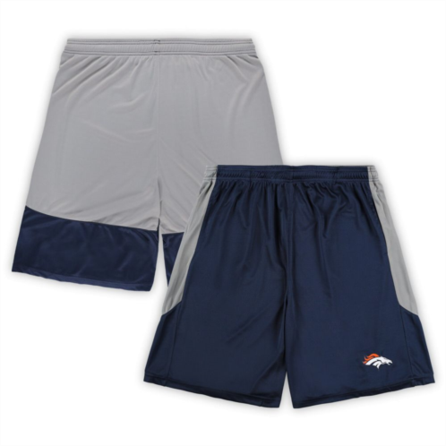 Unbranded Mens Fanatics Branded Navy Denver Broncos Big & Tall Team Logo Shorts