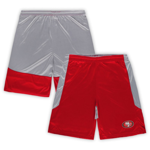 Unbranded Mens Fanatics Branded Scarlet San Francisco 49ers Big & Tall Team Logo Shorts