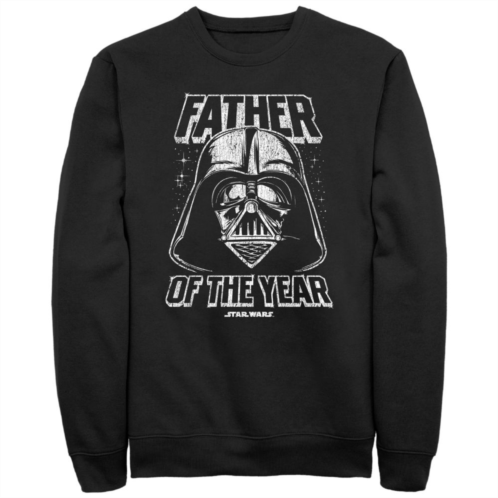 Licensed Character Mens Star Wars Father Of The Year Graphic Fleece