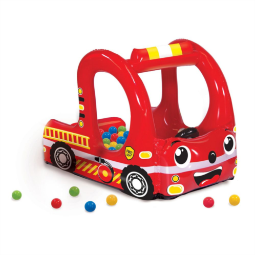 Banzai Rescue Fire Truck Inflatable Ball Pit