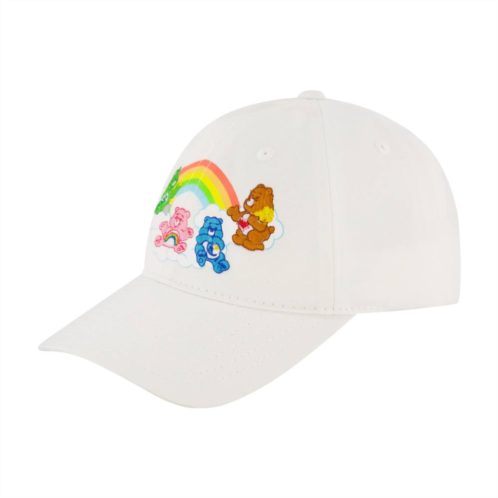 Licensed Character Adult Care Bears Classic Group Rainbow Stripes Baseball Cap