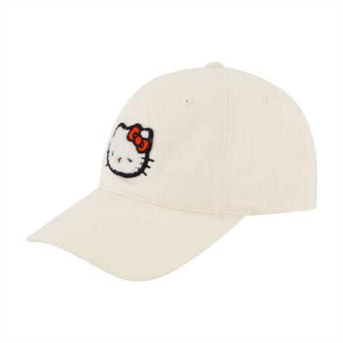 Mens Hello Kitty Chenille Patch Dad Cap