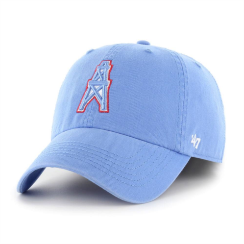 Unbranded Mens 47 Light Blue Houston Oilers Gridiron Classics Franchise Legacy Fitted Hat