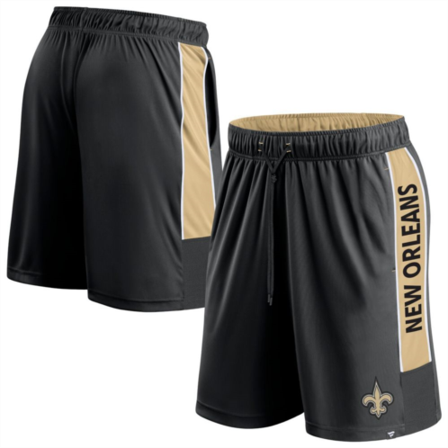 Unbranded Mens Fanatics Branded Black New Orleans Saints Win The Match Shorts