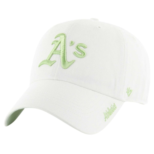 Unbranded Womens 47 White Oakland Athletics Ballpark Clean Up Adjustable Hat